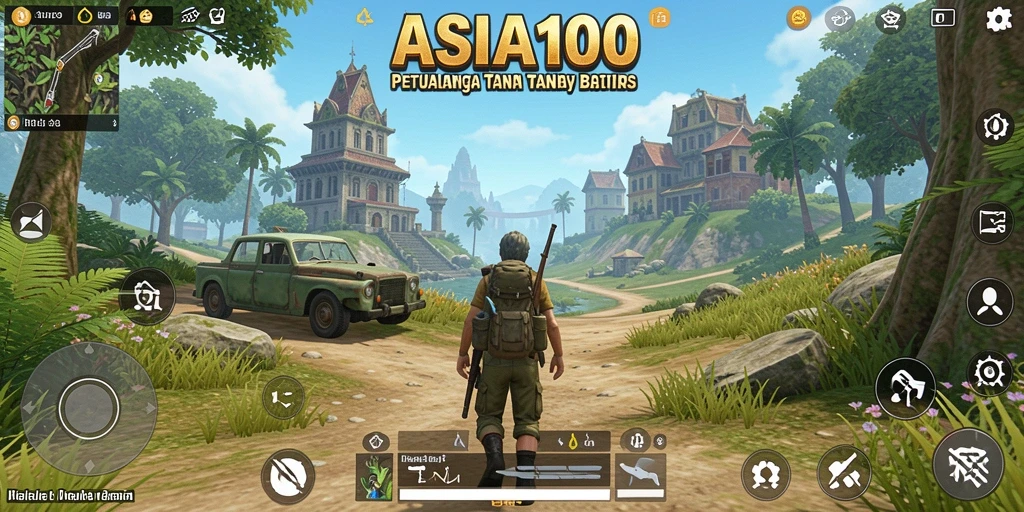 Screenshot ASIA100 menunjukkan keindahan gameplay Open World yang menarik.