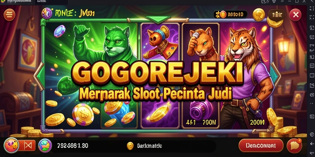 Screenshot GOGOREJEKI menampilkan aksi seru permainan Slot.