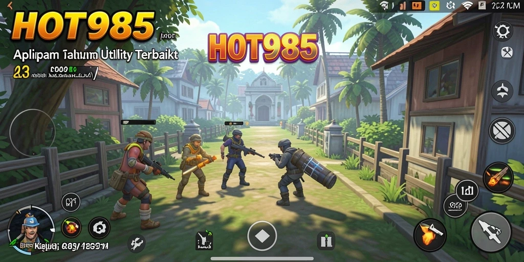 Screenshot utama HOT985 menunjukkan antarmuka yang intuitif dan mudah digunakan.
