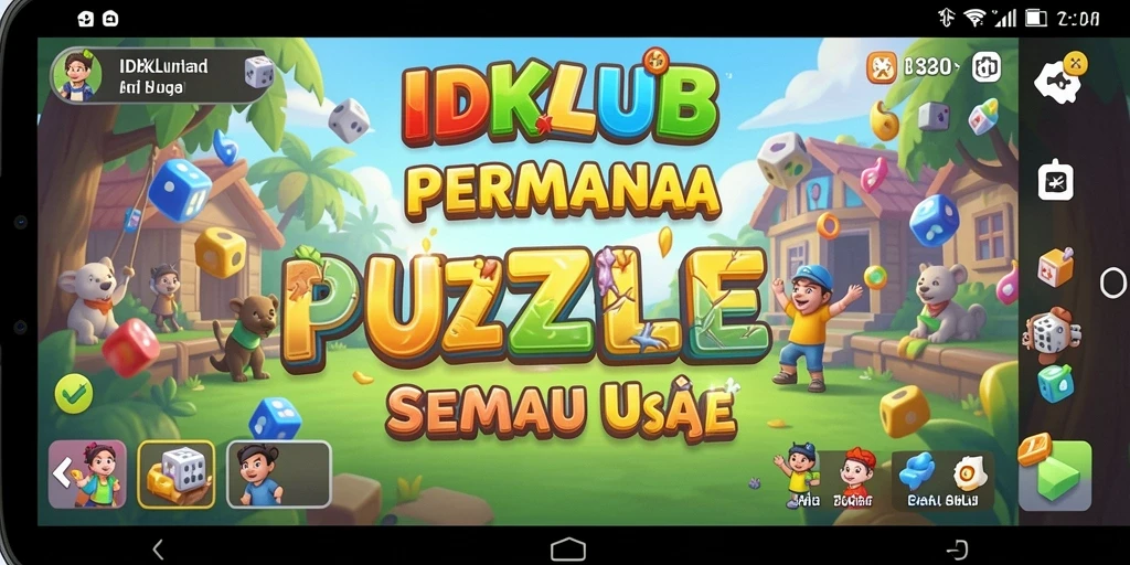 Tampilan gameplay yang menantang dari IDKLUB dengan berbagai teka-teki menarik.