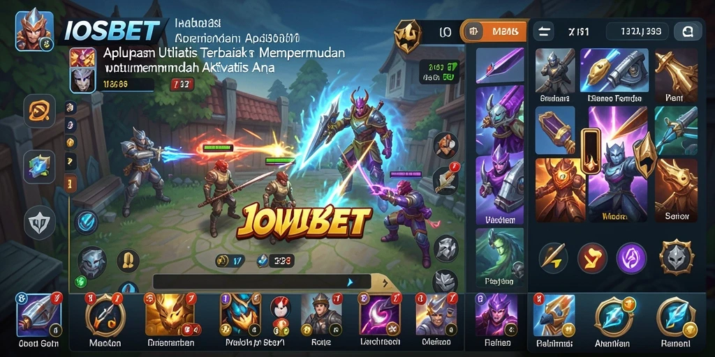 Antarmuka pengguna IOSBET yang sederhana dan menarik.