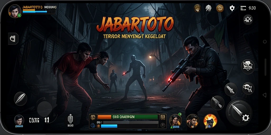 Tampilan gameplay menyeramkan dari JABARTOTO dengan suasana yang mencekam.