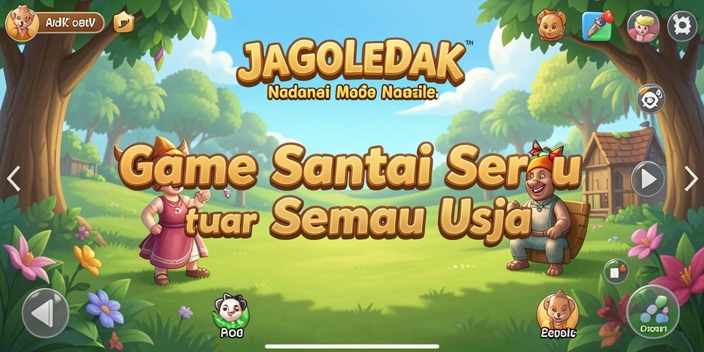Tampilan gameplay <strong>JAGOLEDAK</strong> yang menyenangkan dan ceria.