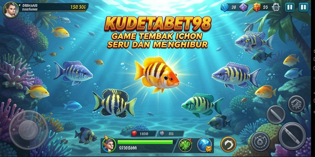 Tangkapan layar gameplay KUDETABET98 yang menampilkan aksi Tembak Ikan seru.