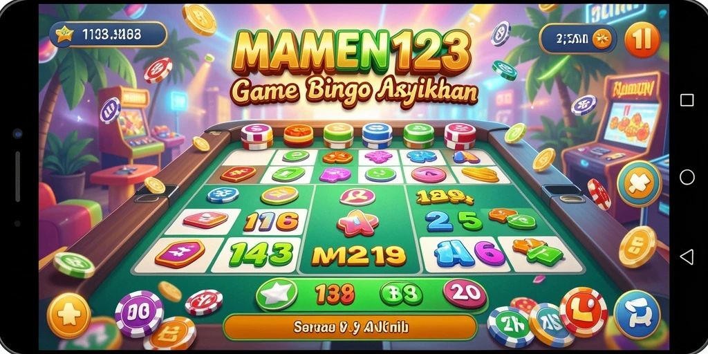 Gameplay MAMEN123 menampilkan suasana Bingo yang seru dan interaktif.