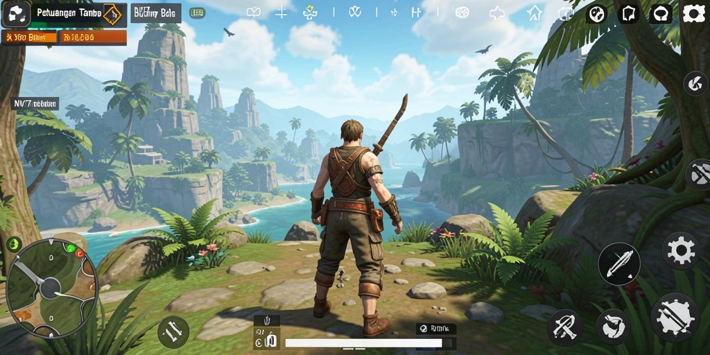 Tampilan gameplay <strong>NV77</strong> yang memukau dalam dunia terbuka.