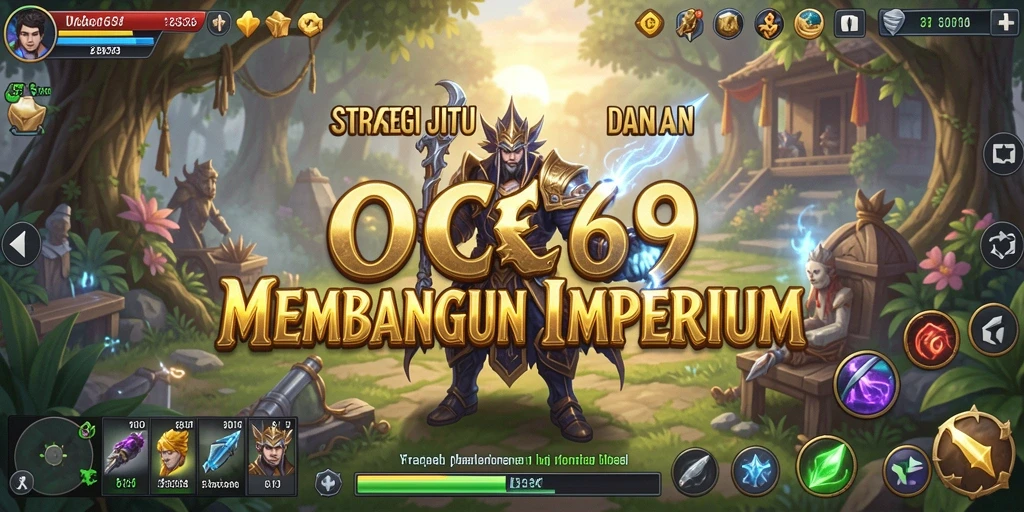 Tampilan gameplay menarik di OCE69 yang menggambarkan pertempuran strategis.