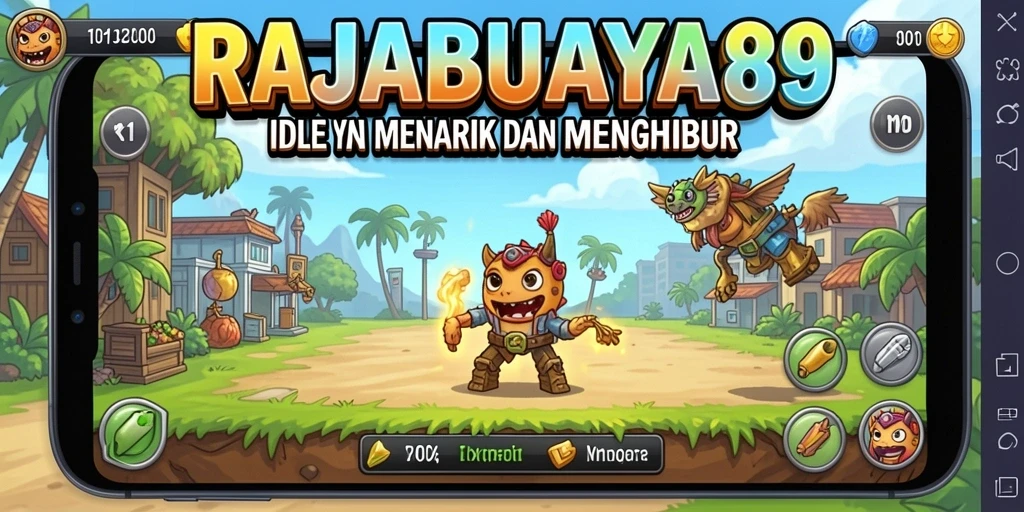 Tampilan gameplay seru di RAJABUAYA89 dengan elemen Idle yang menarik.