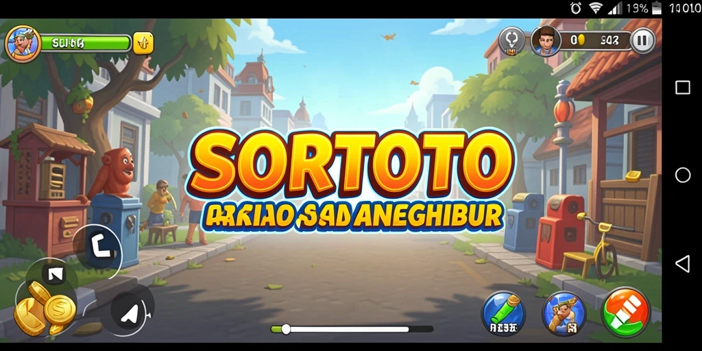 Screenshot SORTOTO menampilkan aksi gameplay arcade yang seru dan adiktif.