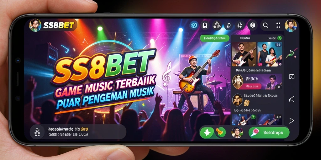 Screenshot utama SS88BET menampilkan gameplay seru dengan lagu-lagu favorit.
